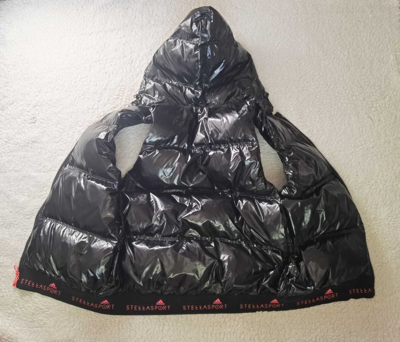 Vesta gluga detasabila neagra dama Adidas x Stella McCartney