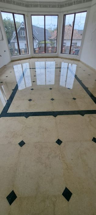 Șlefuit și lustruit marmura si mozaic travertin, granit