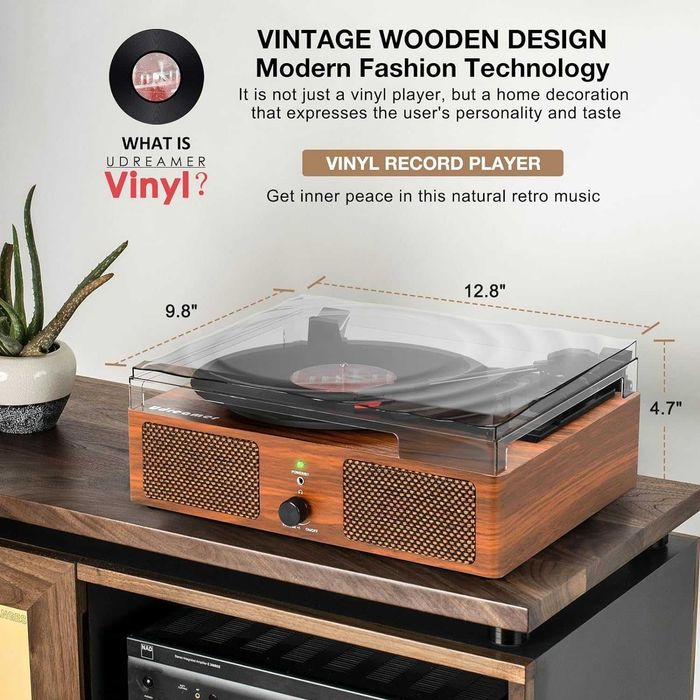 Pick-up pentru discuri de vinil în stil vintage