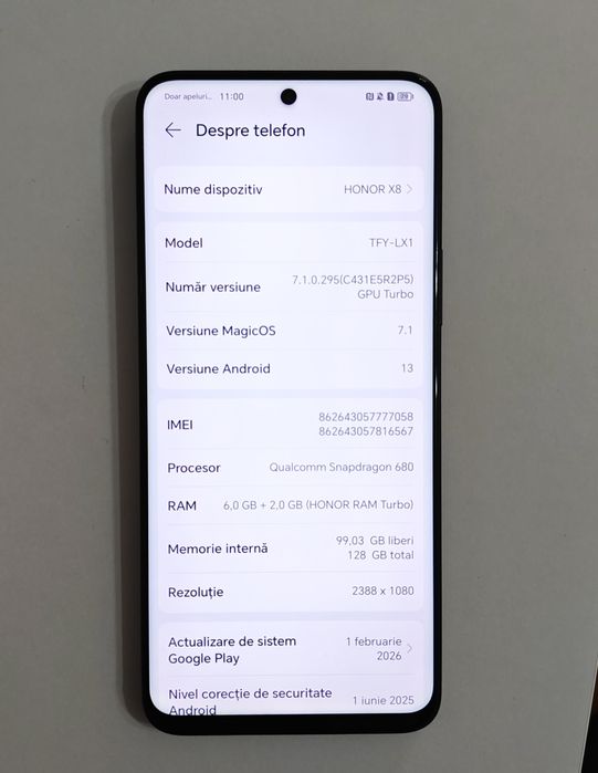 Honor X8 128GB, 8GB RAM