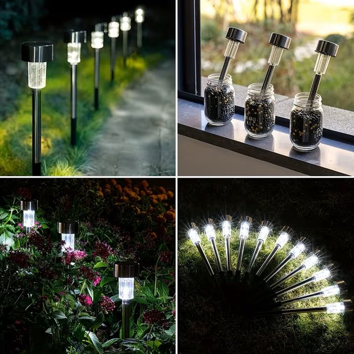 Соларни LED лампи за градина тревни площи 10 броя