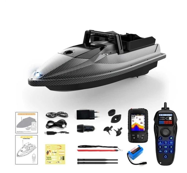 Flytec V600 Pro Smart, Вграден сонар 500м, 4 риболовни водоема, 200 точки
