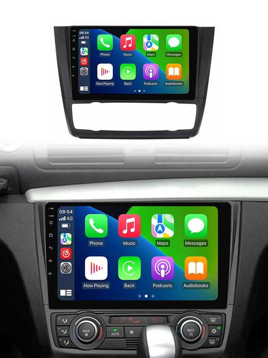 Navigatie Android 14 BMW Seria 1 2004 2012 Waze YouTube CarPlay CAMERA