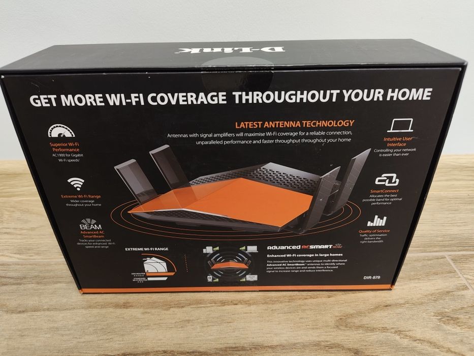 Геймърски Рутер D-Link EXO AC1900 (DIR-879) – Като нов, пълен комплект