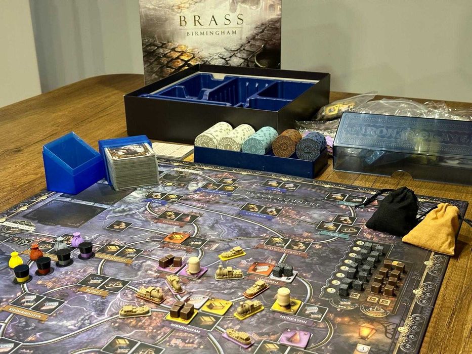 Oferta! Boardgame Brass Birmingham Deluxe + Extra Premium 3D/Metal/Box/Sleeves