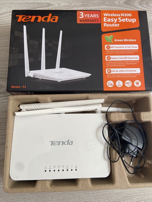 Router WI FI Modem Tenda N300 F3