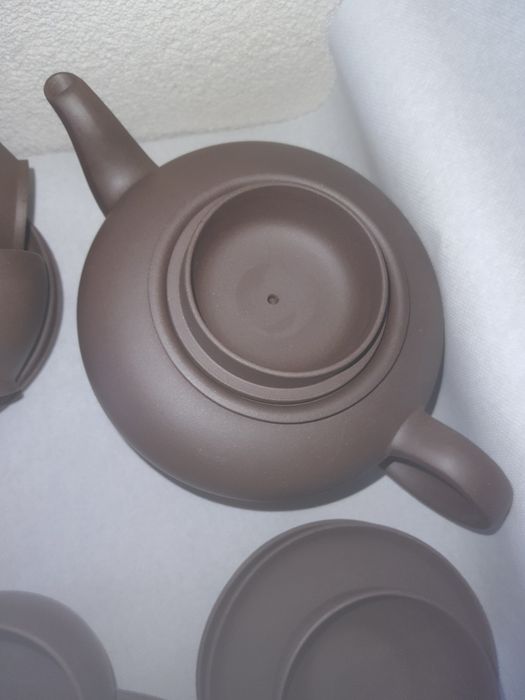 Set ceai ceramică Zisha Yixing – ceainic 750ml + recipient lapte + 6 cești 100ml