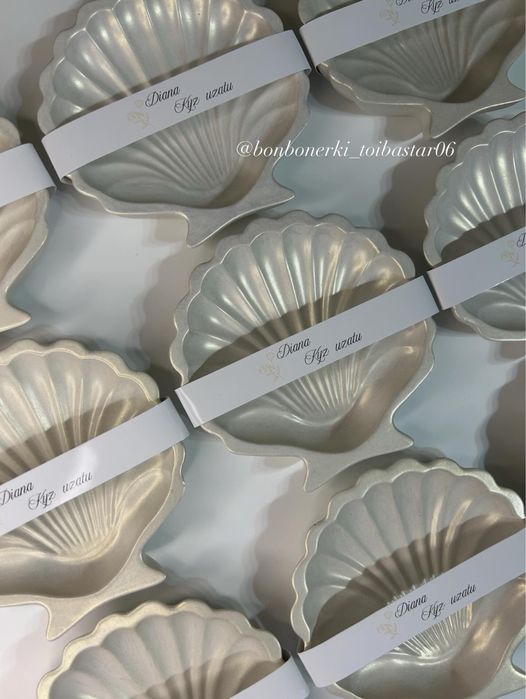Бонбонерки из гипса ракушка