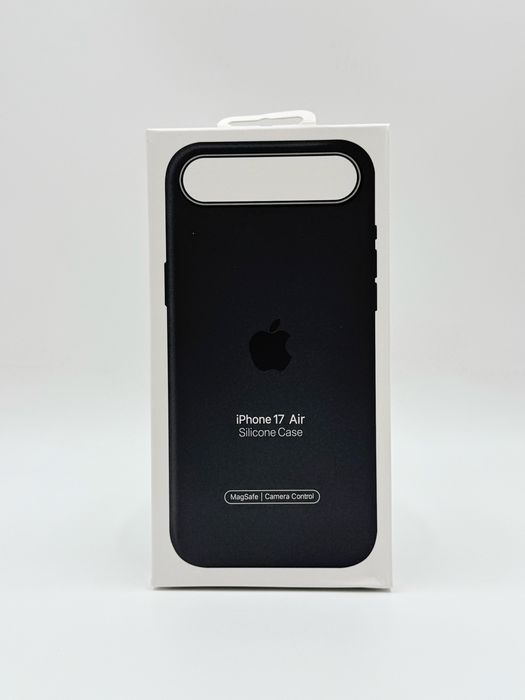 Apple Калъф от мек силикон с велур отвътре с AI бутон за iPhone 17 Air в различни цветове
