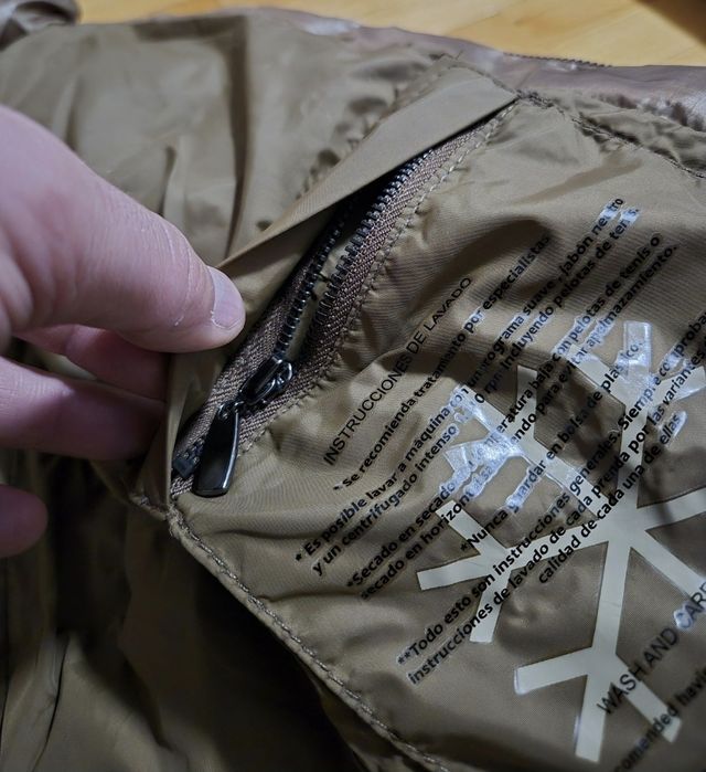 Geacă Premium Zara, Puf și pene naturale, Călduroasă - S