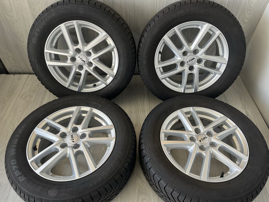Джанти 16 цола 5х112 за Фолксваген, Шкода, със зимни гуми 215/60/16
