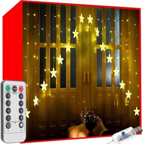 Светлинна завеса Galaxy - 300 LED, USB захранване, Топло бяло или Студено бяло
