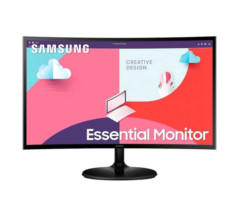 Monitor, Samsung, S27C360EAU LED 27", FHD, VA, 60 Hz, 4 ms, Curbat, 250 cd/m2, 3000:1, HDMI, Negru
