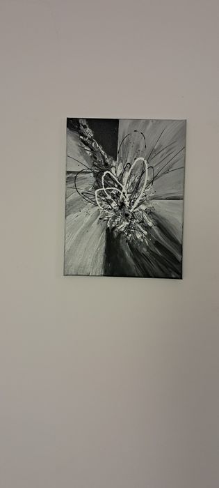 Arta abstracta,tablou pictat manual