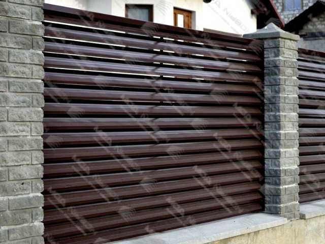 Забор жалюзи еврожалюзи