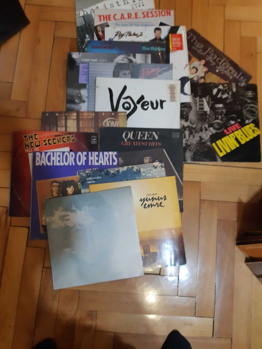 16 bucati viniluri pop si rock, unele neascultate