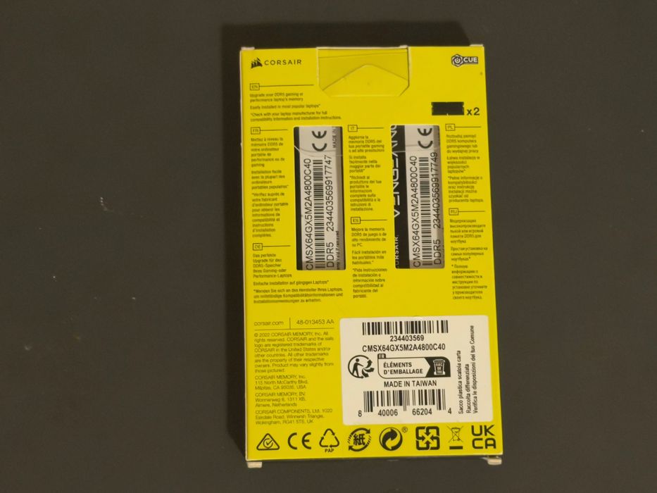Memorie Corsair Vengeance SODIMM DDR5 64GB