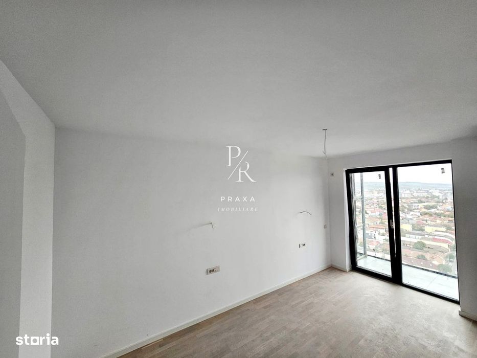 Ap 2 camere, 55 mp, etaj 19, lift, panoramic, parcare, zona piata Abat