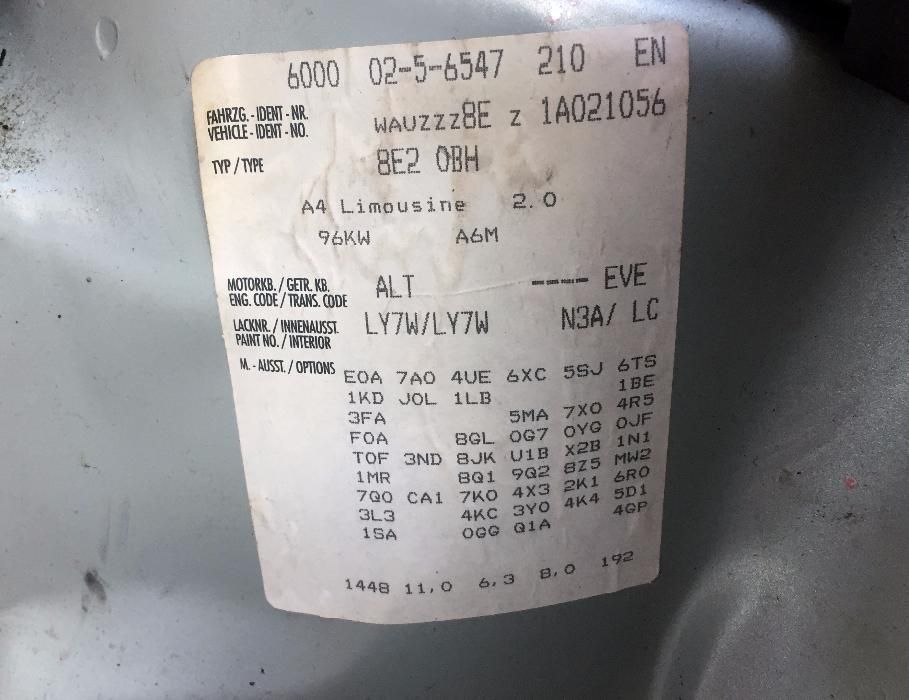 Audi a4 b6 - на части Ауди а4