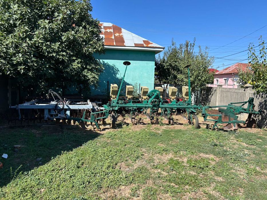 SET COMPLET UTILAJE INSAMANTAT semanatoare SPC6 cu FERTILIZARE! + disc greu 3,3m + plug 3 brazde