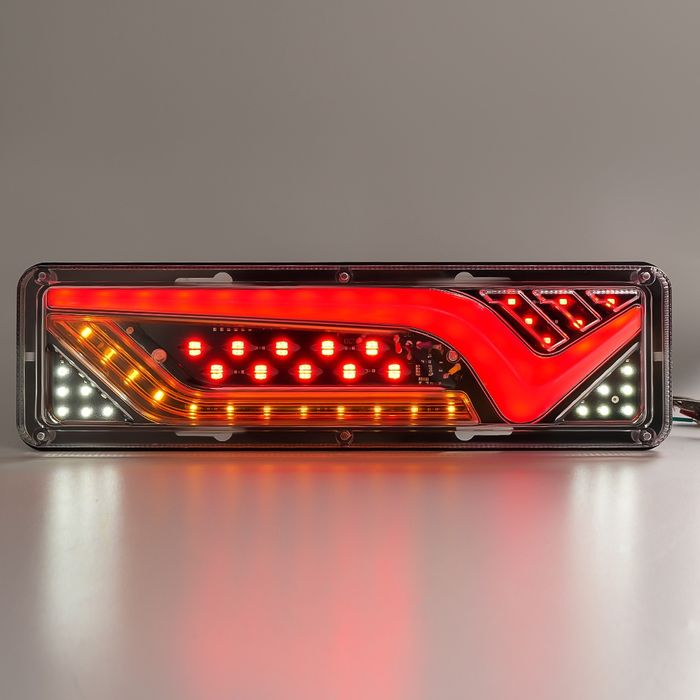 Set 2 Stopuri Spate LED 12V - 24V pentru Camioane Remorci Autoturisme