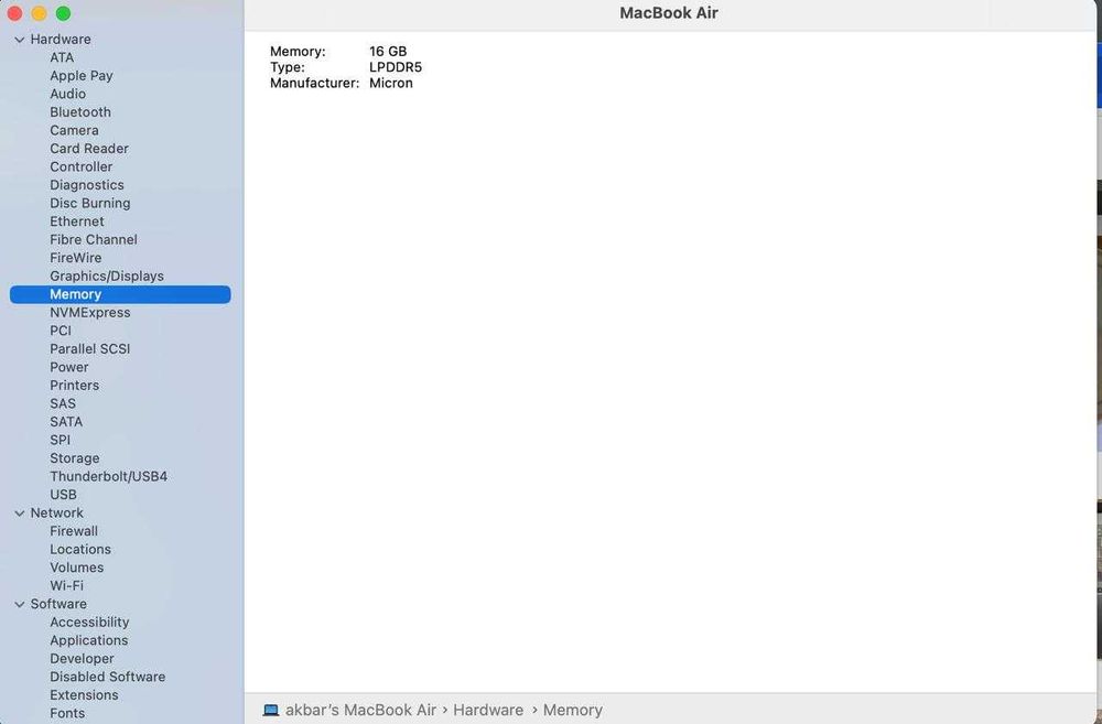macbook air m2 15 16/256