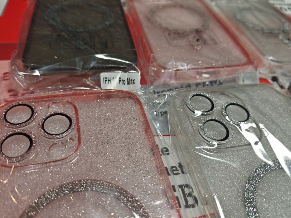 Iphone 16,16+,16 Pro,16 Pro Max блестящ Magsafe със защита на камерите