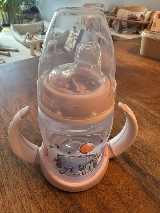 NUK First choice шише с накрайник и дръжки