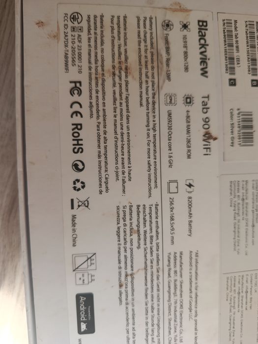 Tableta tab 90 wifi