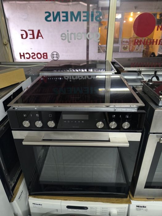 Фурна с котлони Siemens HE378GTS0 - 71 литра . Пиролиза.
