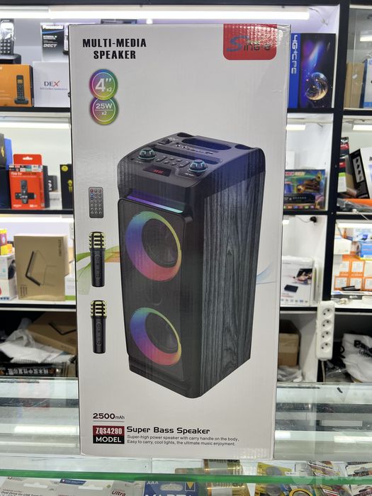 Калонка Sing-e ZQS 4290 2x25w без проводной микрофон 2 шт
