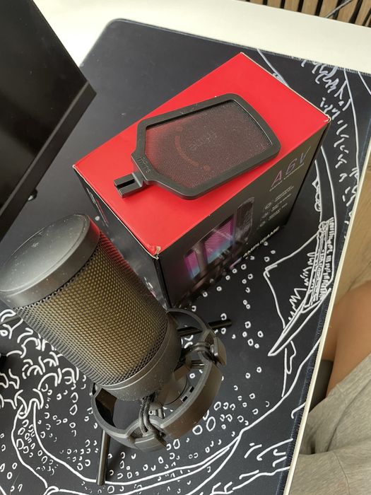 микрофон fifine a6v, в черном цвете