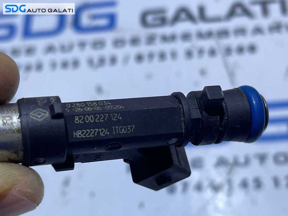 Injector Injectoare Dacia Logan 1 1.6 2004 - 2012 Cod 0280158034 8200227124 [AV0775]