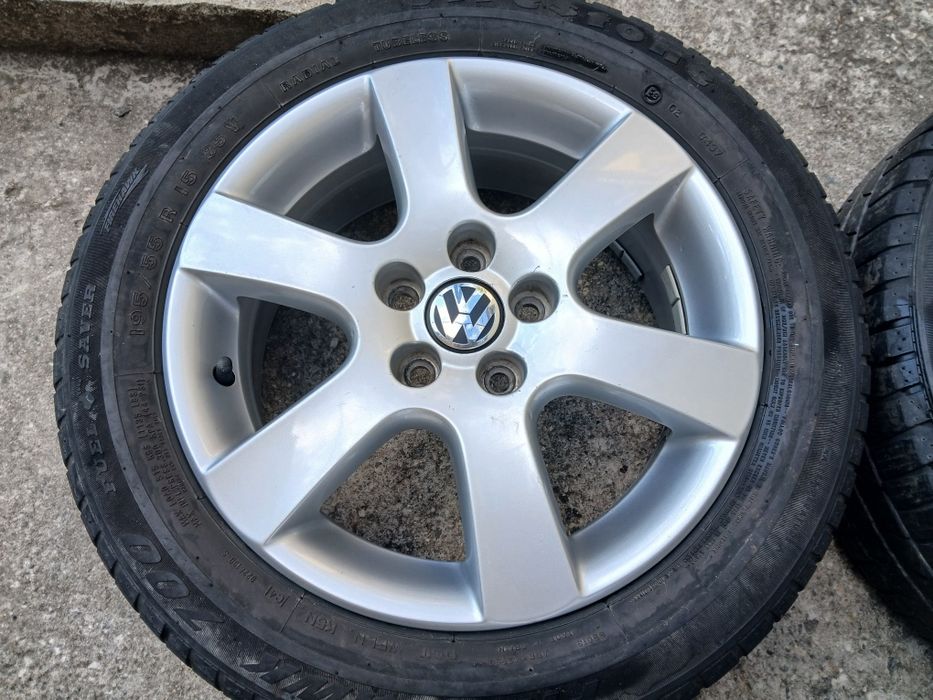 Оригинални Алуминиеви джанти 15цола за  vw polo.fox.Golf4.UP.skoda fabia.seat.Audi a1-A2-A3-5×100.