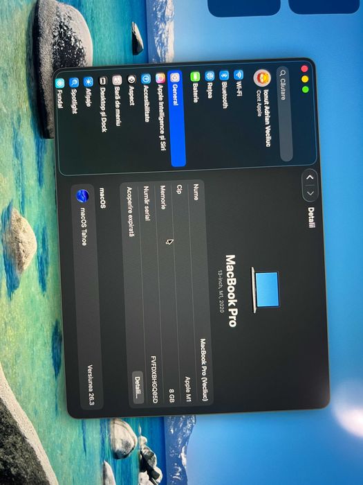 MacBook Pro 13" Apple M1 | 8GB RAM | 256GB SSD | Space Gray – Stare Impecabilă