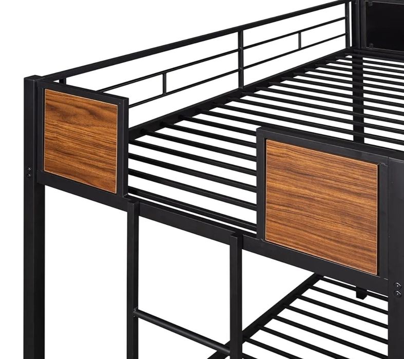 Кровать Двухъярусная Металлическая Кровать МЕДВЕЖОНОК