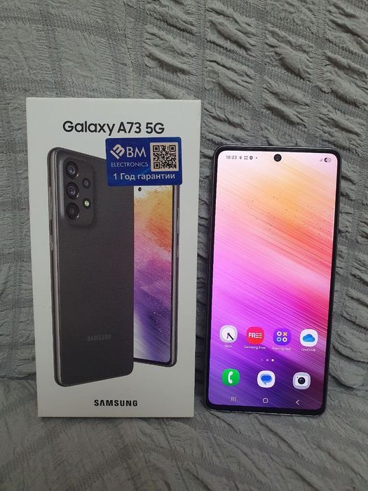 Samsung Galaxy A73 5G 12/128GB Black Igravoy Karobka Holati Ideal 5G