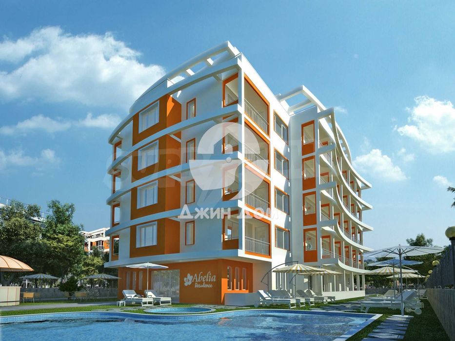 Просторен двустаен апартамент в к-с Абелия Резиденс (Abelia Residence