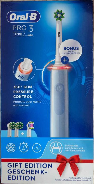 Periuta de dinti electrica Oral-B Pro 3, 3 programe + capete de perie