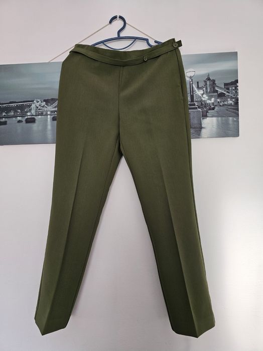 Pantaloni de dama verzi eleganți mango marime 40 noi