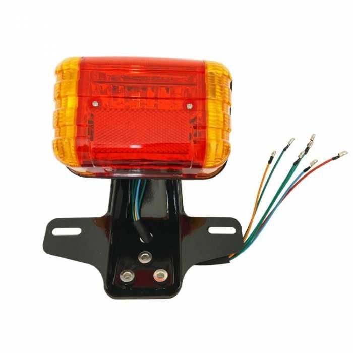 Стоп за мотор с вградени мигачи, универсален, 12V. 16*10см.