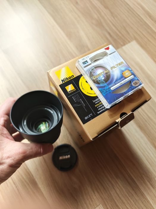 Obiectiv Nikon AF-S Nikkor 50mm f/1.8G ca nou, cu Filtru UV Kenko
