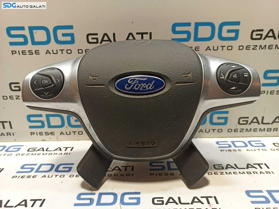 Airbag Volan Cu Comenzi Ford Focus 3 2010 - 2015 Cod AM5T-14K147-AA AM5T-14K147-BA AM51-RO42B85-BEW [L0062]