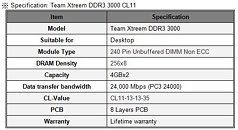 Ozu team xtreme DDR3 4gb 2133mhz