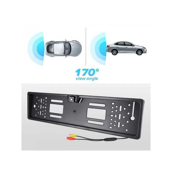 Универсална поставка за номер с камера за  ЗАДНО ВИЖДАНЕ