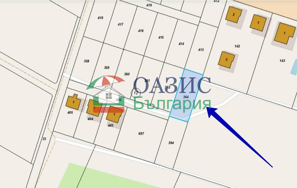 Урбанизиран парцел, 500 кв. м, с. Кошарица, България,