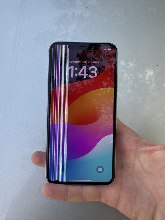 iPhone 11 Pro Max 256GB Silver - Пълен комплект (За смяна на дисплей)