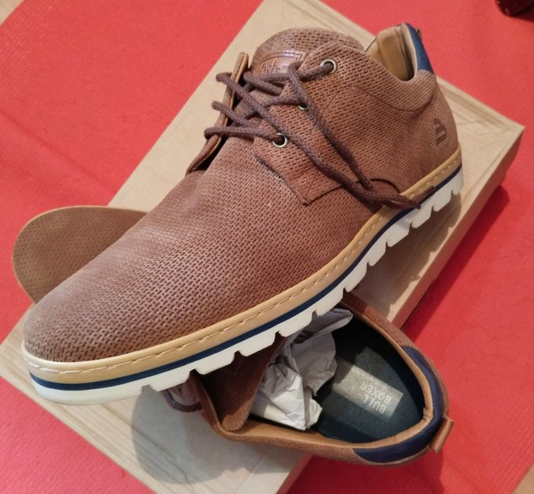 Новые кожаные туфли Bullboxer