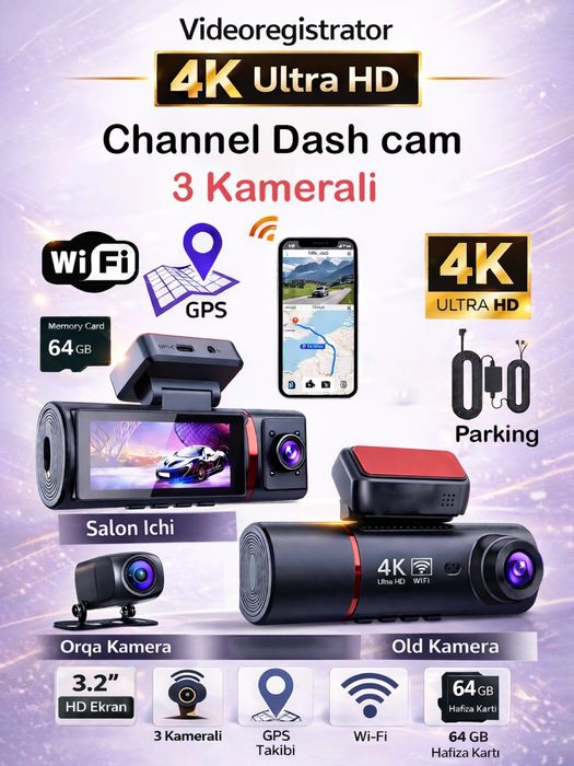 Videoregistrator 3 camera | Tomboss Teyes Bez Panda Arzon New!