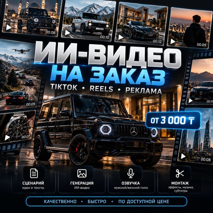 Ии видео на заказ, любые пожелания